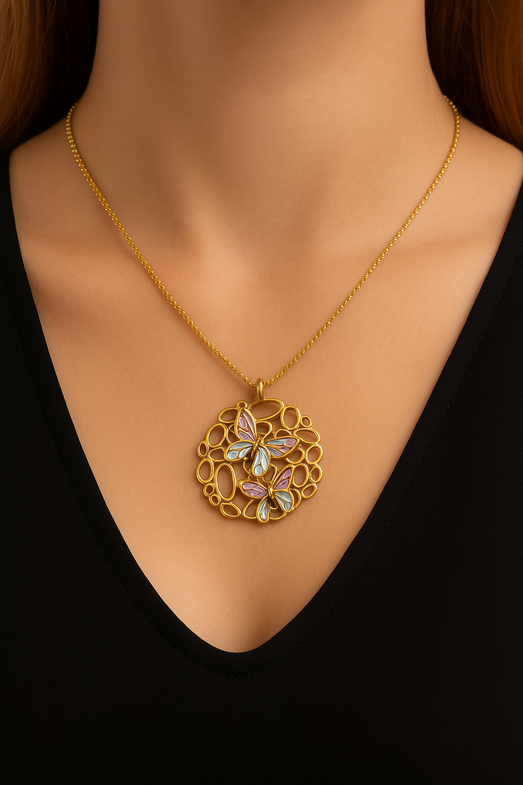 Collier Papillons d’Été