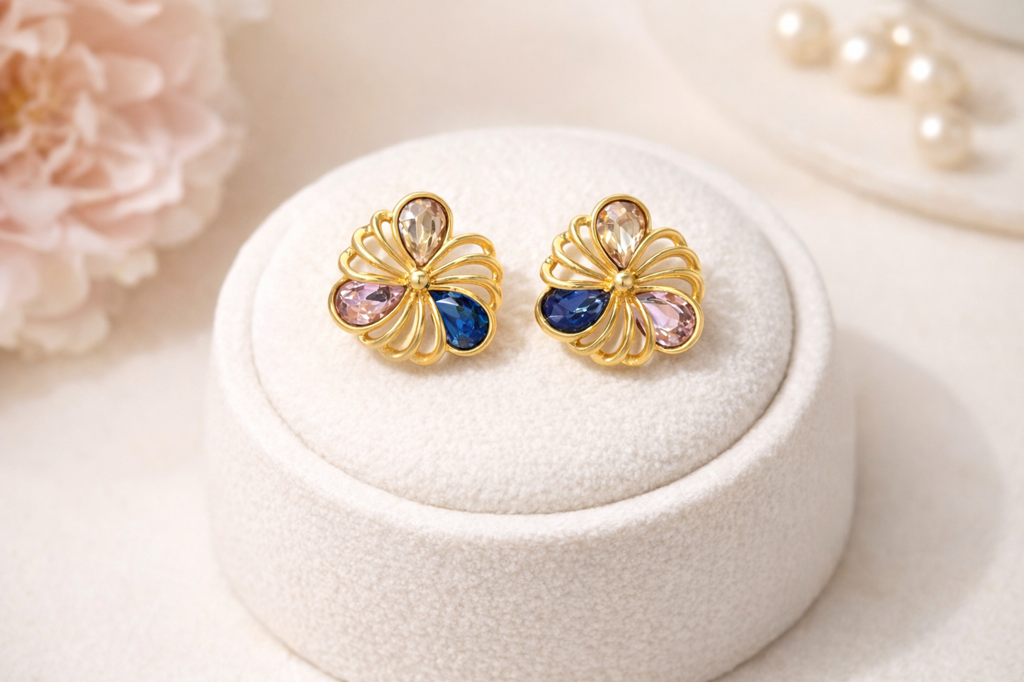 Boucles Rosace Cristal